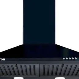 fulton PYRAMID SHAPE 60CM CHIMNEY Wall Mounted BLACK 1150 CMH Chimney-picture-10