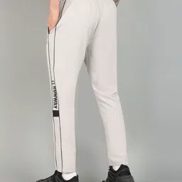 gnockface Men Solid White Track Pants image 2