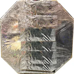 shree traders Decorative Serving Tray | Multipurpose Platter for Dry Fruits & Festive Gifting- Paper, Bamboo, Stoneware Decorative Platter image 2