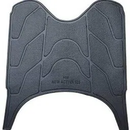digital craft Activa 125 BS-6 High Quality Black Color Washable Foot Mat Honda Activa 125 Two Wheeler Mat image 1