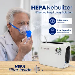 AGEasy HEPA Nebulizer - Compact, Low-Noise Design with Child & Adult Masks - Compressor Nebulizer image 2
