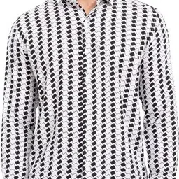 marmic fab Men Regular Fit Printed Spread Collar Casual Shirt image 4