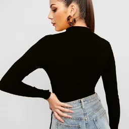 nt clothing Pack of 2 Casual Regular Sleeves Solid Women Multicolor Top image 2