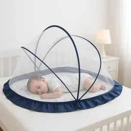 ym textiles Baby tent mosquito size 0-30month Free size and very unique 6 Fibre Washable Infants Mosquito Net image 2