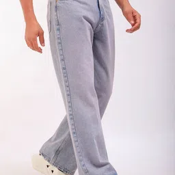 the indian garage co. Men Boot-Leg Mid Rise Purple Jeans image 2