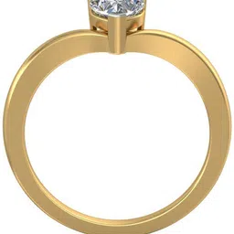 avsar AVR614YB 14kt Cubic Zirconia Yellow Gold ring image 3
