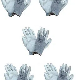 pacificdeals Multi-Purpose Anti Safety Reusable Washable Cotton Knitted Hand Gloves For Virus Protection, Daily Work Home Kitchen industrial Work Sharp Items Gardening Office Protect you hand dirt Soil etc Men & Women (Free Size) Polyester Safety Gloves-picture-12