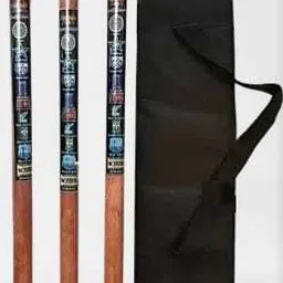 Wooden Stumps Wickets Full Size (Eucalyptus Wood)3 Pcs With Cover--image-55