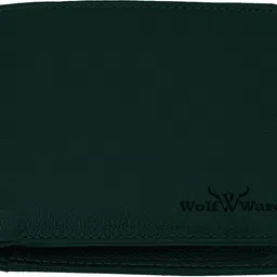 wolfware Men & Women Ethnic, Evening/Party, Formal, Travel, Casual, Trendy Green Genuine Leather RFID Wallet-picture-10
