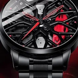 rylo Analog Watch - For Men RED-WHEEL image 3