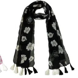 stolevilla Printed Chiffon Women Multicolor Scarf, Stole, Fancy Scarf-picture-13