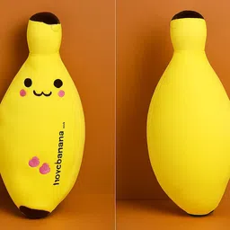 marselite Banana Huggable Pillow | Cute Decorative Soft Gift for Bedroom and Sofa - 45 cm image 4