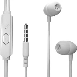 loftytech HF-130 Wired Earphone for Mobile, Tablet, Laptop, & all Phones with 3.5mm Jack Wired Headset image 1