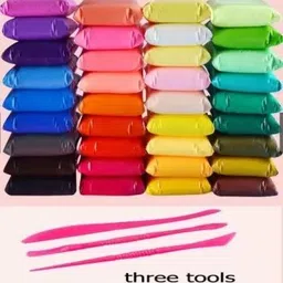 eclet Colorful DIY Non Toxic Super Light Air Dry Modeling Clay For Kids (12 Units)A44 Art Clay image 1