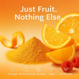 confect Orange Fruit Powder | Pure Fruit Powder for Smoothies, Baking | Vegan Nutrition Drink image 2