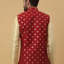 kraft india Floral Print Men Waistcoat image 2