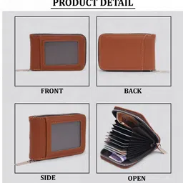 provogue Men & Women Trendy, Travel, Evening/Party, Casual, Formal, Ethnic Tan Artificial Leather Wallet image 4