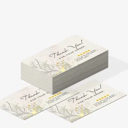 lazylines Thank You Card Floral Design with Gold Touch Business Card-picture-16