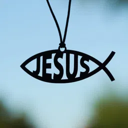 feelon Jesu Name Dream Catcher Car Mirror Hanging Car Hanging Ornament (Pack of 1) Car Hanging Ornament image 2