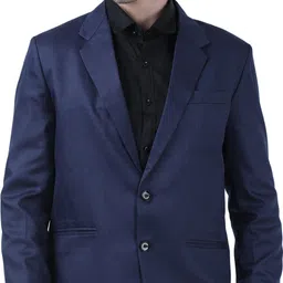 ad & av Men Solid Single Breasted Formal Blazer image 1
