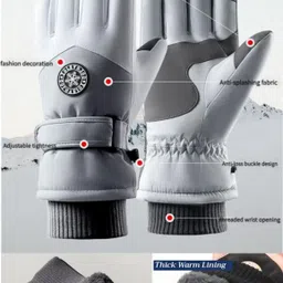 reffer Solid Winter Men Gloves image 3