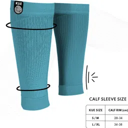 kue Calf Compression Sleeve for Men & Women (L/XL) Knee Support image 4