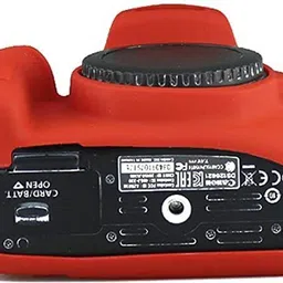 Camstuffs Camera Silicone Protective Camera Case Cover Compatible with 1200D (Red) Camera Bag image 5