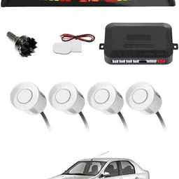 ayw Universal 4 White Reverse Parking Sensor With LED Display For Cars-179 4White Parking Sensor With LED Display Increased Safety For Car-179 Parking Sensor-picture-39