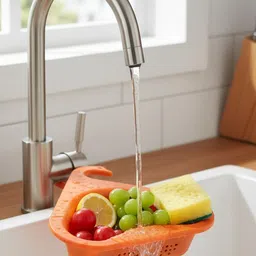 vanstraders Swan shape sink drainer basket Plastic Fruit & Vegetable Basket image 2