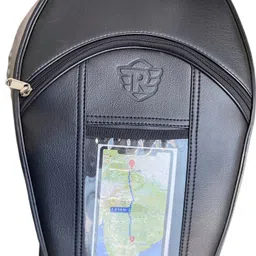 uniware Thunderbird 350/500/350X/500X Leather Scratch Proof Mobile Touch Pocket Tank Bag Strap Royal Enfield Thunderbird, Thunderbird 350, Thunder Bird 350, Thunder Bird 500, Super|Thunderbird Bike Tank Cover-picture-24