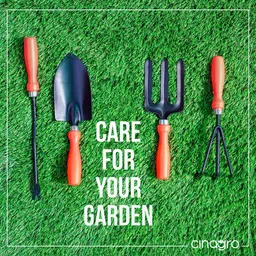 cinagro Trowel, cultivator, transplanter, weeder, fork, scissors, Tool Kit with Scissors Garden Tool Kit image 5