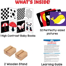 wownino High Contrast Flash Cards & Busy Book for Newborn Baby image 2