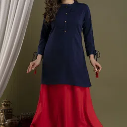 jyotisha Women Cotton Rayon Ethnic Top Skirt Set-picture-11