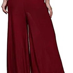 tareeka Pack of 2 Women Regular Fit Red, Maroon Viscose Rayon Trousers image 2