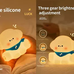 unzag Cute Light LED Squishy-Novelty Night Lamp 3 Level Dimmable Nursery Toddler Baby Night Lamp image 2