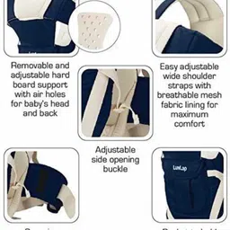 domain Newborn Baby Carrier Multipurpose Front & Back Facing Bag 0 To 3 Year Baby Carrier image 5