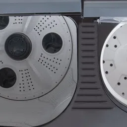 midea 9 kg Semi Automatic Top Load Black, White image 5