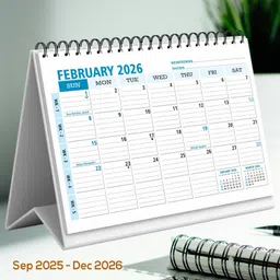 Table Calendar Big 10x8" , line planner 12 month of habit tracker & Scheduler 2024 Table Calendar-image-9