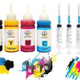 inkpoint Refill Kit For Canon PIXMA E3370 , TS3370S Printer Ink Cartridge- PG-745 - CL746 Black + Tri Color Combo Pack Ink Bottle-picture-16