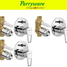 parryware Espirion concealed Diverter Body with Concealed Upper Part set of 3 pic 325 Faucet Set-picture-29