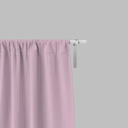 parda online Light Pink Polyster Solid 7ft Blackout Rod Pocket Window/Door (2 Pc) image 2