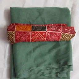 d fashion hub Self Design, Embellished Bollywood Georgette Saree image 2