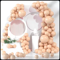 r g accessories Solid Peach Balloons Garland Kit Of 51 Pcs For Party-A Balloon-picture-20