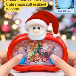 tera13 Santa Claus Fun Water Game, Push Button Handheld Toy Christmas Return Gift Kids image 4
