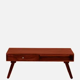 woodsworth from pepperfry Biarritz Sheesham Wood Coffee Table In Scratch Resistant Honey Oak Finish image 5