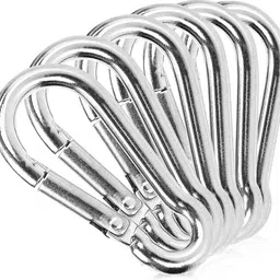 toolsroom Snap Hook 8mm (Set of 6pcs) Locking Carabiner image 2