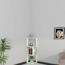 das Romana Small Corner Bookshelf Frosty White Finish-picture-28