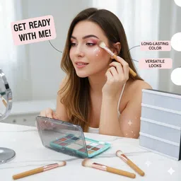 red4 12color eyeshadow green palette 12 Color Shade Eyeshadow Multicolor makeup 10 g image 2