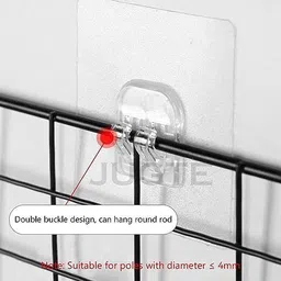 4tens Metal Wall Mounted Floating Shelves Self-Adhesive Home Decor Shelf Wall Decor Steel Wall Shelf image 4