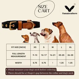 vamaleathers Sweat Free Collar- Sustainable & Eco Friendly - Natural Cotton - Sturdy Solid Brass Buckle - Suitable For Neck Sizes 16 - 21 Inch - Width 1 Inch - For Medium Size Dog 60 cm Dog Strap Leash image 4